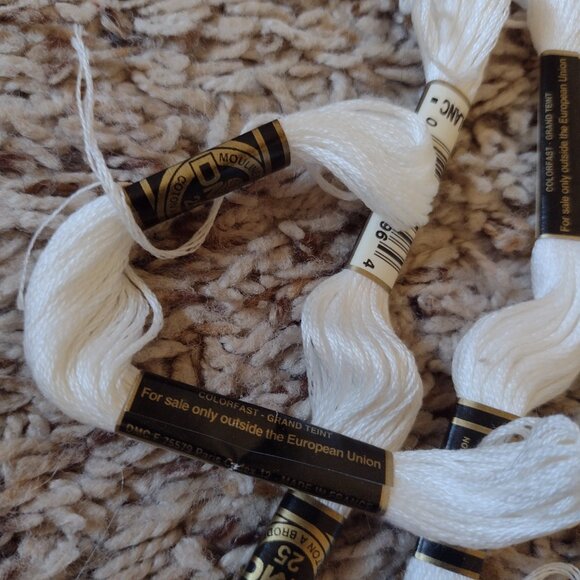 NEW 7+ packs of white embroidery floss - Picture 2 of 4
